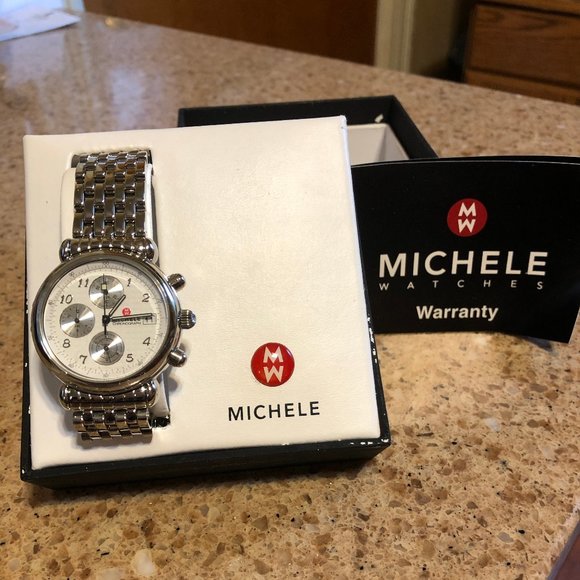 New Michele Analog Quartz 1/20 Second Chronograph - Picture 2 of 11